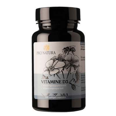 Vitamine D3 Softgel 100 capsules 1000 IE voor botten, tanden en immuunsysteem ProNatura