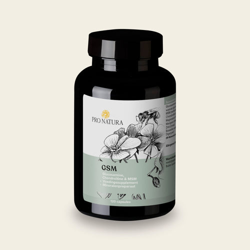 GSM van Pro Natura, pot met 120 capsules glucosamine, chondroïtine en MSM