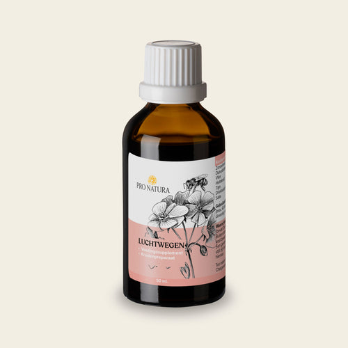 Luchtwegen kruidendruppels 50 ml van Pro Natura met zonnehoed, vlier, tijm en salie