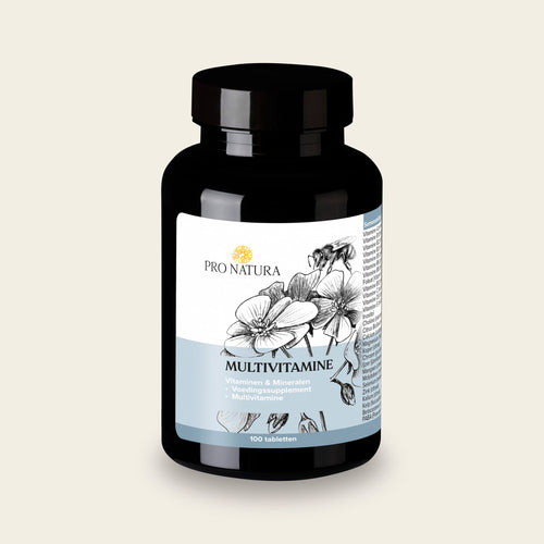 Multivitamine van Pro Natura, pot met 100 vegetarische tabletten met vitaminen en mineralen