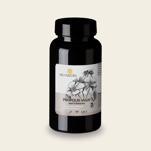 Propolis Anijs van Pro Natura, pot met 120 tabletten met propolis en Echinacea purpurea