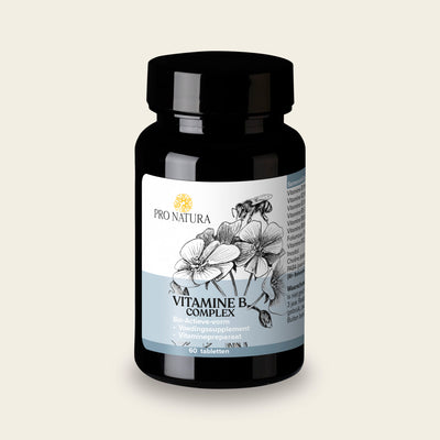 Vitamine B complex Actief van Pro Natura, pot met 60 tabletten met acht B-vitaminen