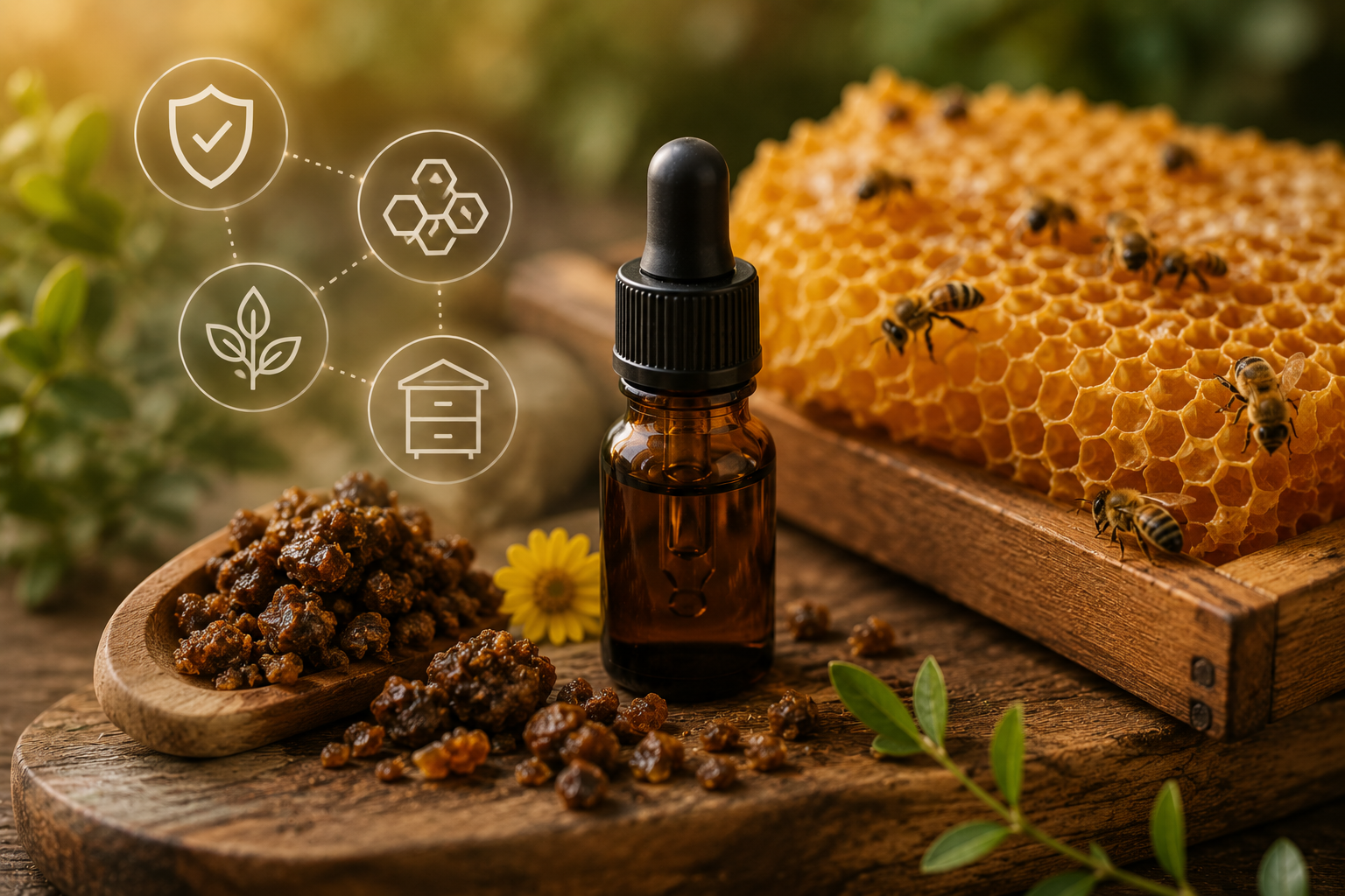 Propolis: het beschermende product uit de bijenkorf
