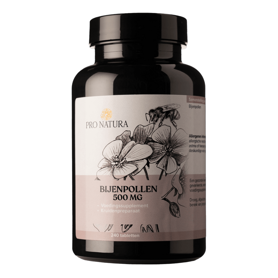 Bijenpollen 500 mg tabletten - puur bijenpollenpoeder van ProNatura