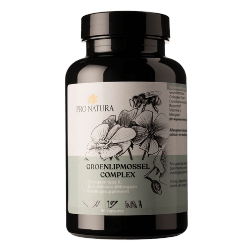 Groenlipmossel Complex 90 capsules met Vitamine C en Mangaan voor gewrichten van ProNatura