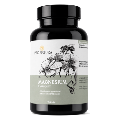 Magnesium Complex 120 tabletten van Pro Natura met vier magnesiumvormen
