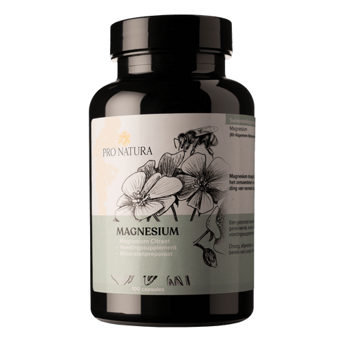 Magnesium citraat 100 capsules - bijdrage aan energie, spieren en zenuwstelsel van ProNatura