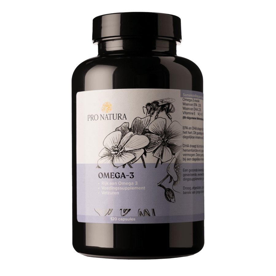 Omega 3 visolie 120 capsules met EPA en DHA voor hart en hersenen van ProNatura
