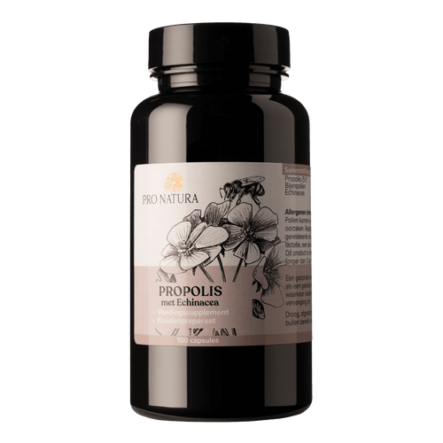 Propolis Capsules 100 stuks met bijenpollen en Echinacea van ProNatura