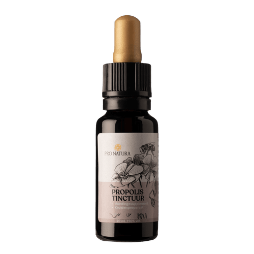 Propolis tinctuur 20 ml op alcoholbasis - bijenproduct van ProNatura met pipet