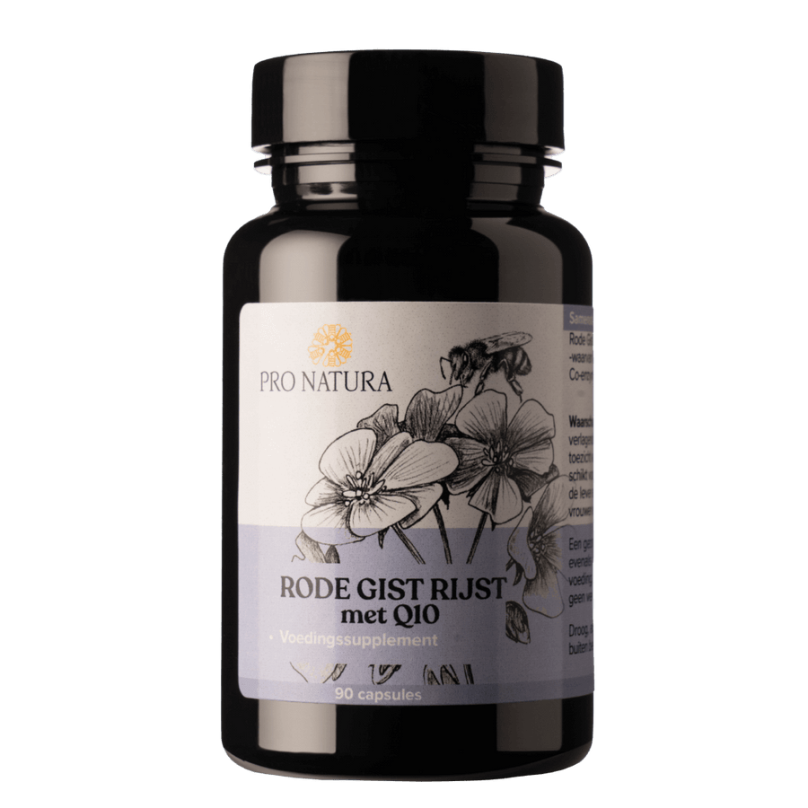 Rode Gist Rijst en Q10 90 capsules - gefermenteerde rijst met monacoline K van ProNatura