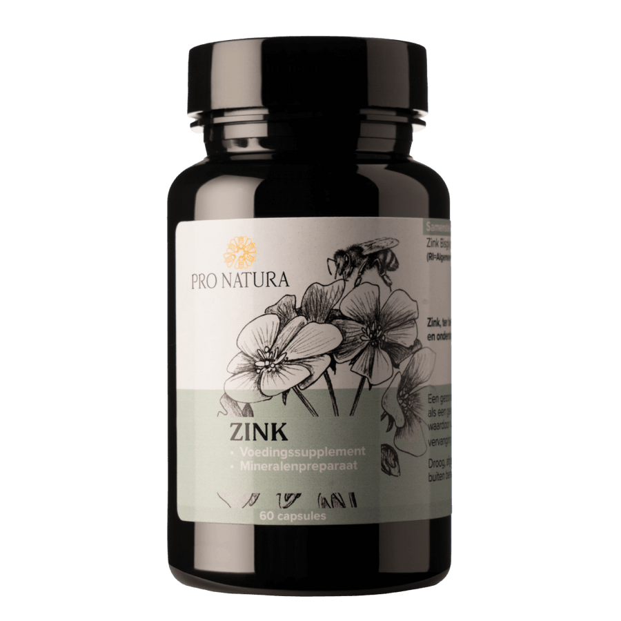 Zink Bisglycinaat Albion 60 capsules - gechelateerde zink voor immuun en huid ProNatura