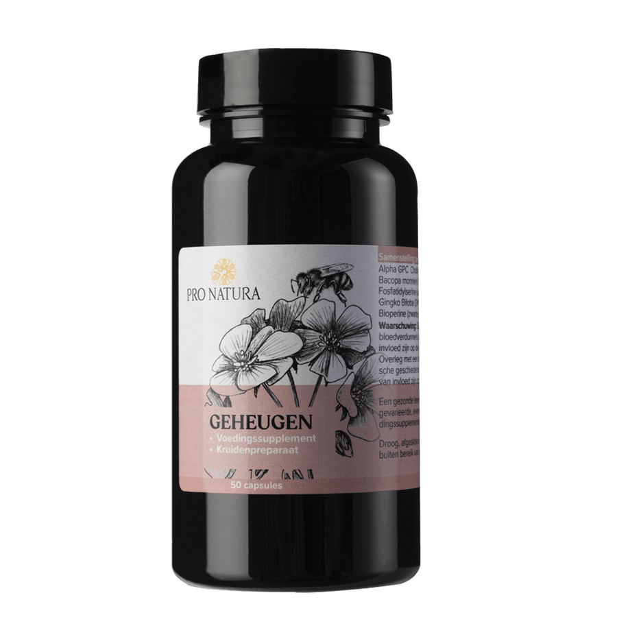 Geheugen 50 capsules met Choline, Bacopa en Ginkgo Biloba van ProNatura