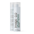 Imago 0.0 Shampoo 250 ml, voor- en achterzijde van de flacon