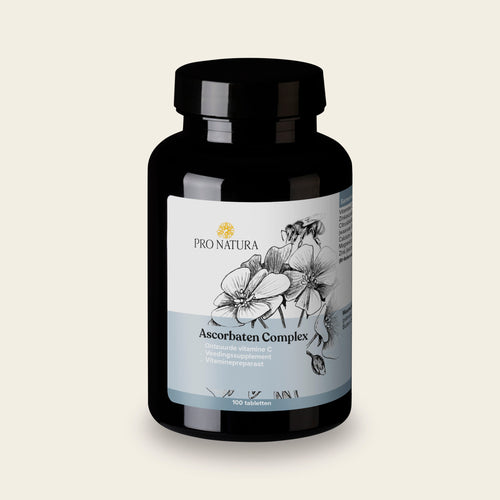 Ascorbaten Complex Vitamine C1000 van Pro Natura, pot met 100 tabletten gebufferde vitamine C
