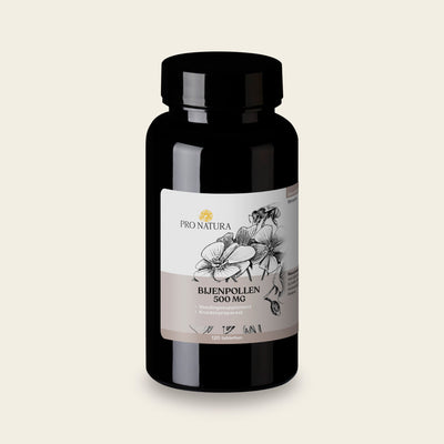 Bijenpollen 500 mg van Pro Natura, pot met 120 tabletten puur bijenpollenpoeder