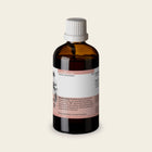 Etiket van Ginkgo Biloba 100 ml met de kruidenverhouding en het gebruiksadvies