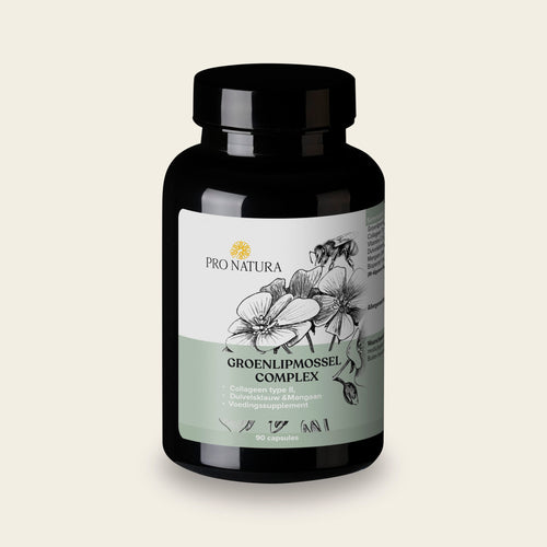 Groenlipmossel Complex van Pro Natura, pot met 90 capsules met collageen type II