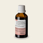 Achterzijde van het flesje Luchtwegen 50 ml met de volledige ingrediëntenlijst