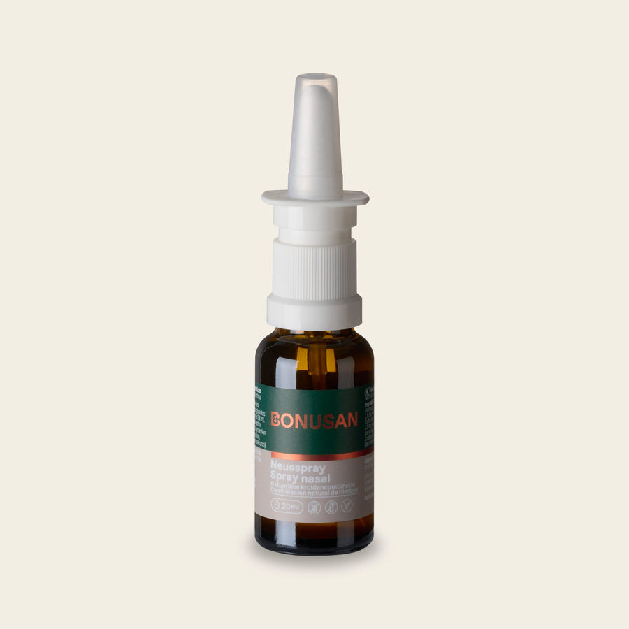 Natuurlijke Neusspray 20 ml met eucalyptus, menthol en kamfer, flesje met verstuiver