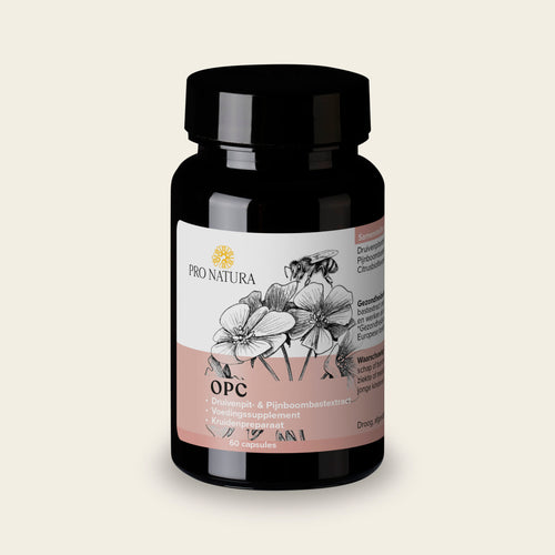 OPC van Pro Natura, pot met 60 capsules druivenpitextract en pijnboombastextract