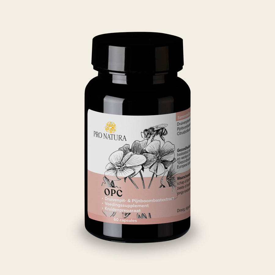 OPC van Pro Natura, pot met 60 capsules druivenpitextract en pijnboombastextract