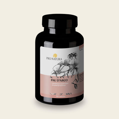 Pau d'Arco van Pro Natura, pot met 100 capsules met 500 mg binnenbastextract