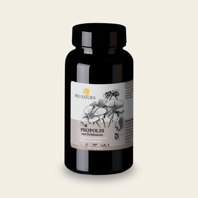 Propolis van Pro Natura, pot met 100 vegetarische capsules met propolisextract en bijenpollen